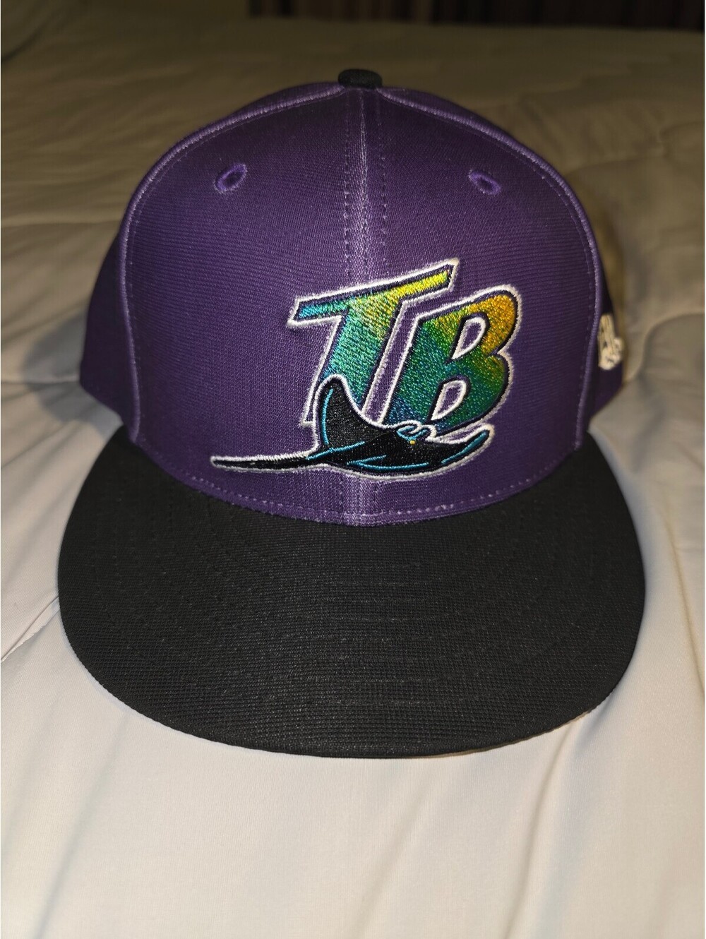 Tampa Bay Devil Rays New Era Hat Purple Cooperstown Coll MLB Size 7 1/2